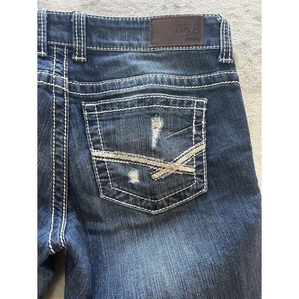 BKE Women's Payton Jeans Mid-Rise, Straight Leg, Denim Size 28 Regular - Picture 9 of 11